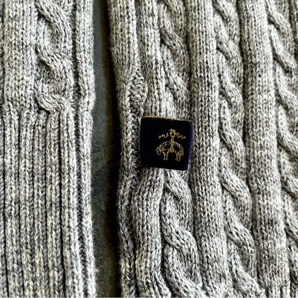 Brooks Brothers•NWOT•Size 8Y•V-Neck Classic Charcoal Tennis Sweater•100% Cotton - Picture 8 of 10